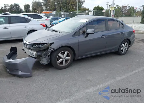 2012 Honda Civic Lx из США, поврежденный, VIN 2HGFB2F53CH579151